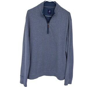 Johnnie-O 1/4 Zip Sweater‎ Large Men's Powder Blue Golf Pullover Sully JMK01460